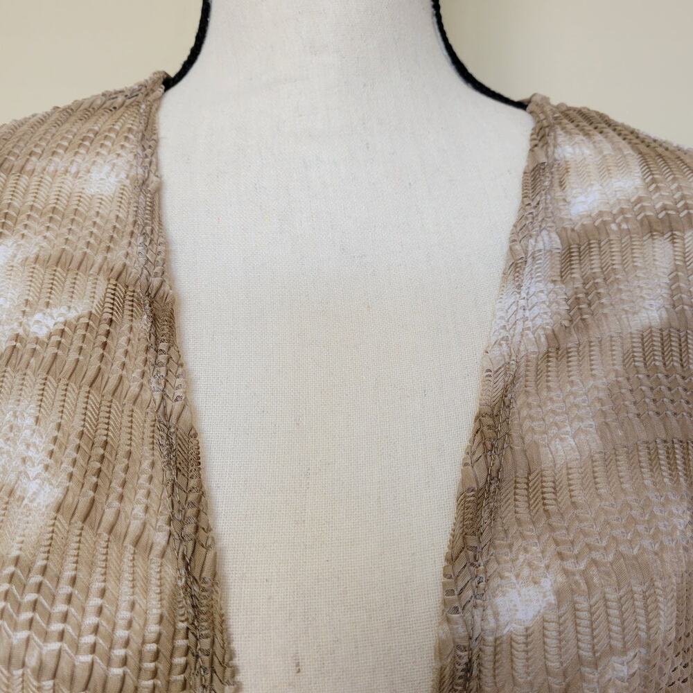 Catherines Size 2xwp Open Front Open Weave Duster… - image 2